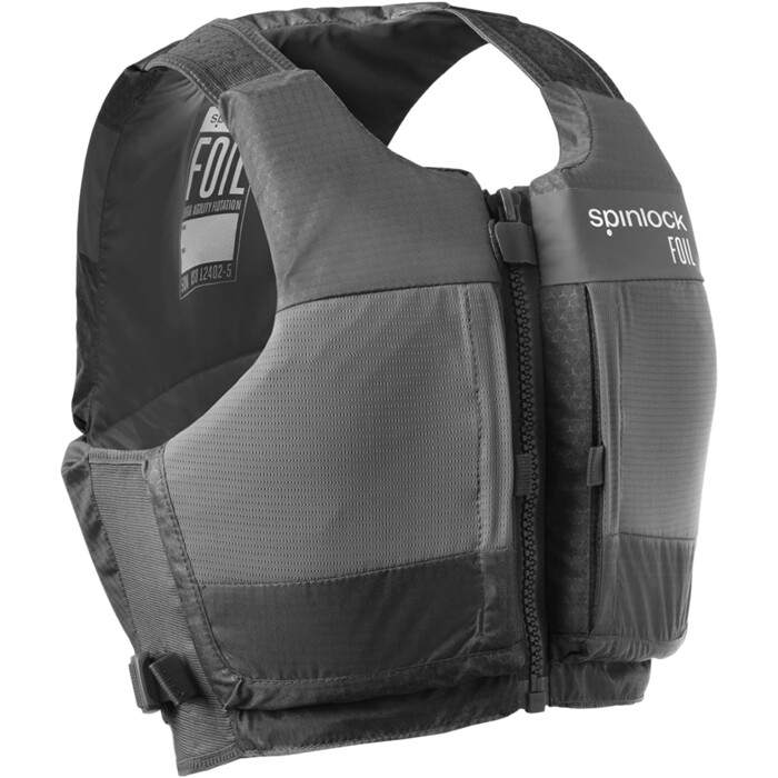 2024 Spinlock Foil Front Zip 50n Chaleco De Ayuda A La Flotabilidad Slfba - Negro